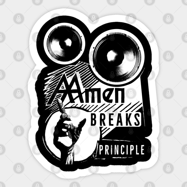 Amen Breaks Principle Sticker by ek